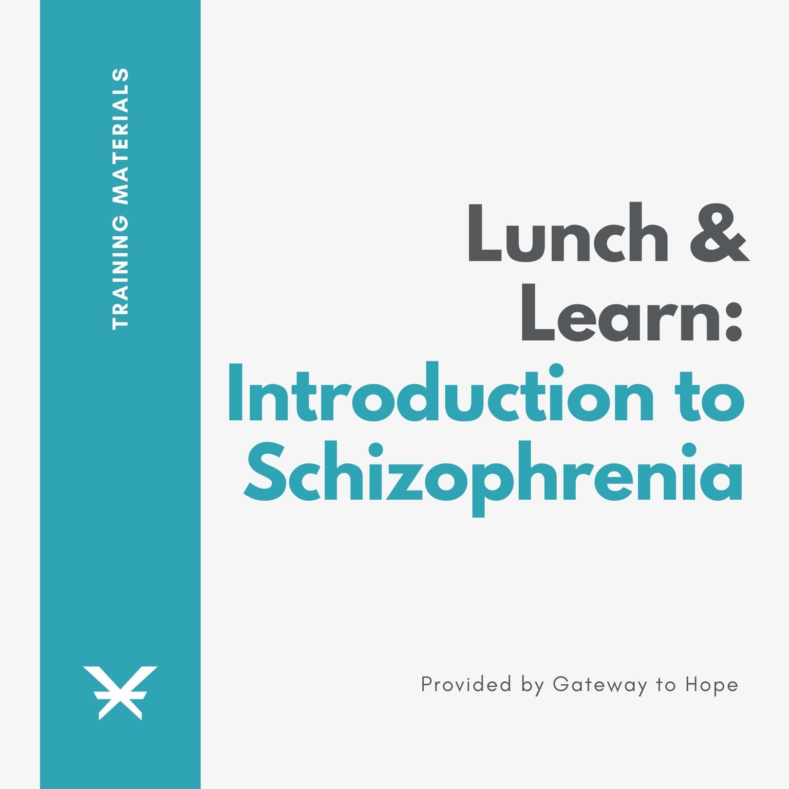 Lunch & Learn: Intro to Schizophrenia Presentation